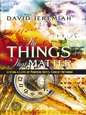 cover image of The Things That Matter